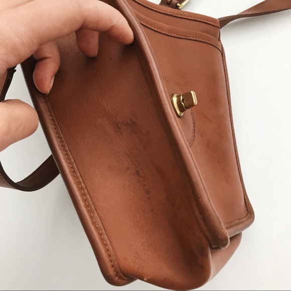 ❌SOLD❌Vintage Brown Coach Shoulder/Side Bag - Picture 4 of 6